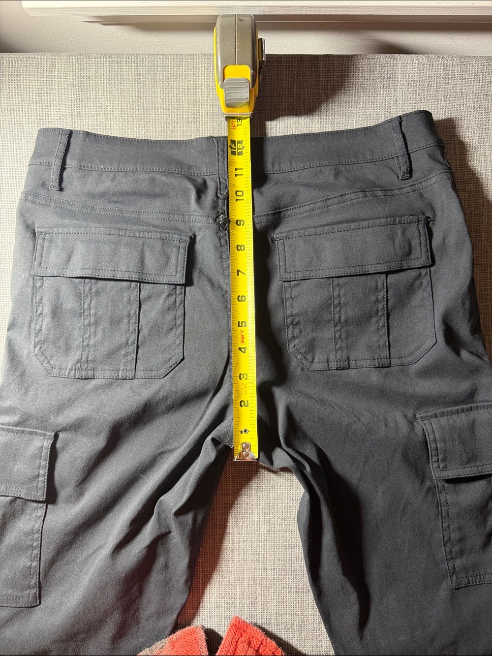 Prana Pants Women Black Cargo Skinny Stretch Casual 10 hiking travel fall - Picture 10 of 11